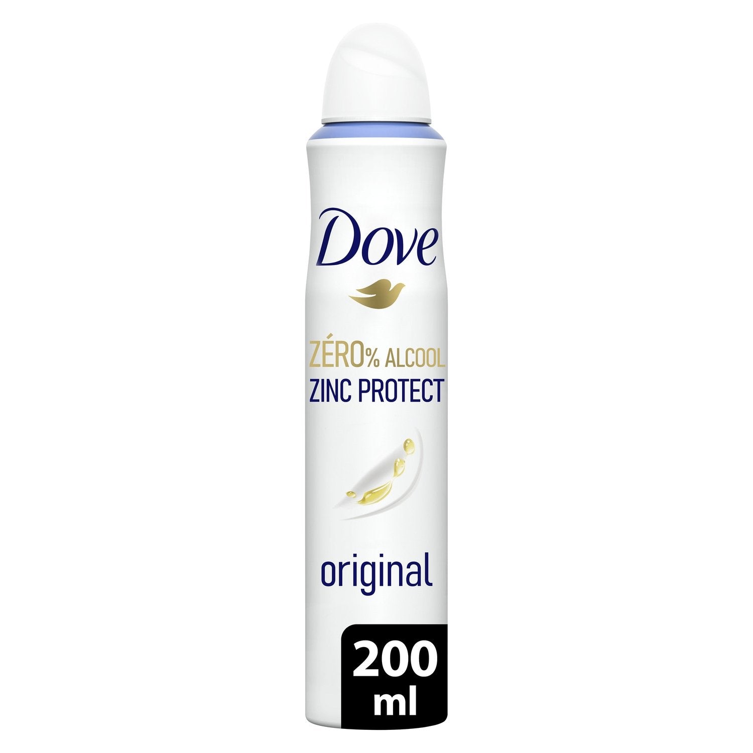Déodorant Spray 0% Alcool Zinc Protect Original DOVE le flacon de 200mL