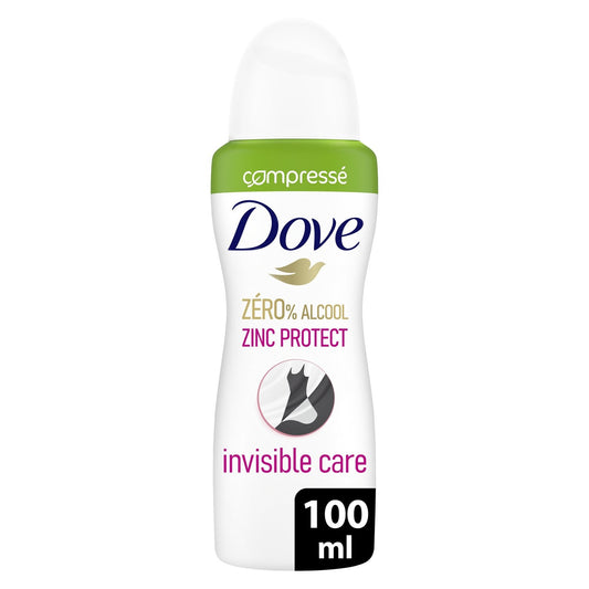 Déodorant Spray Compressé Invisible Care Zinc Protect DOVE le flacon de 200mL
