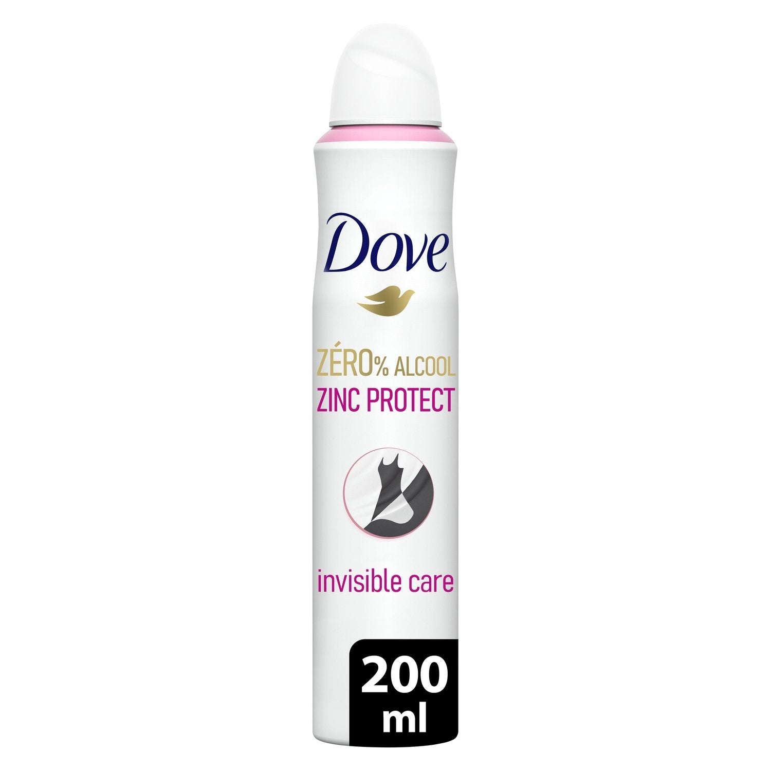 Déodorant Spray 0% Alcool Zinc Protect DOVE le flacon de 200mL