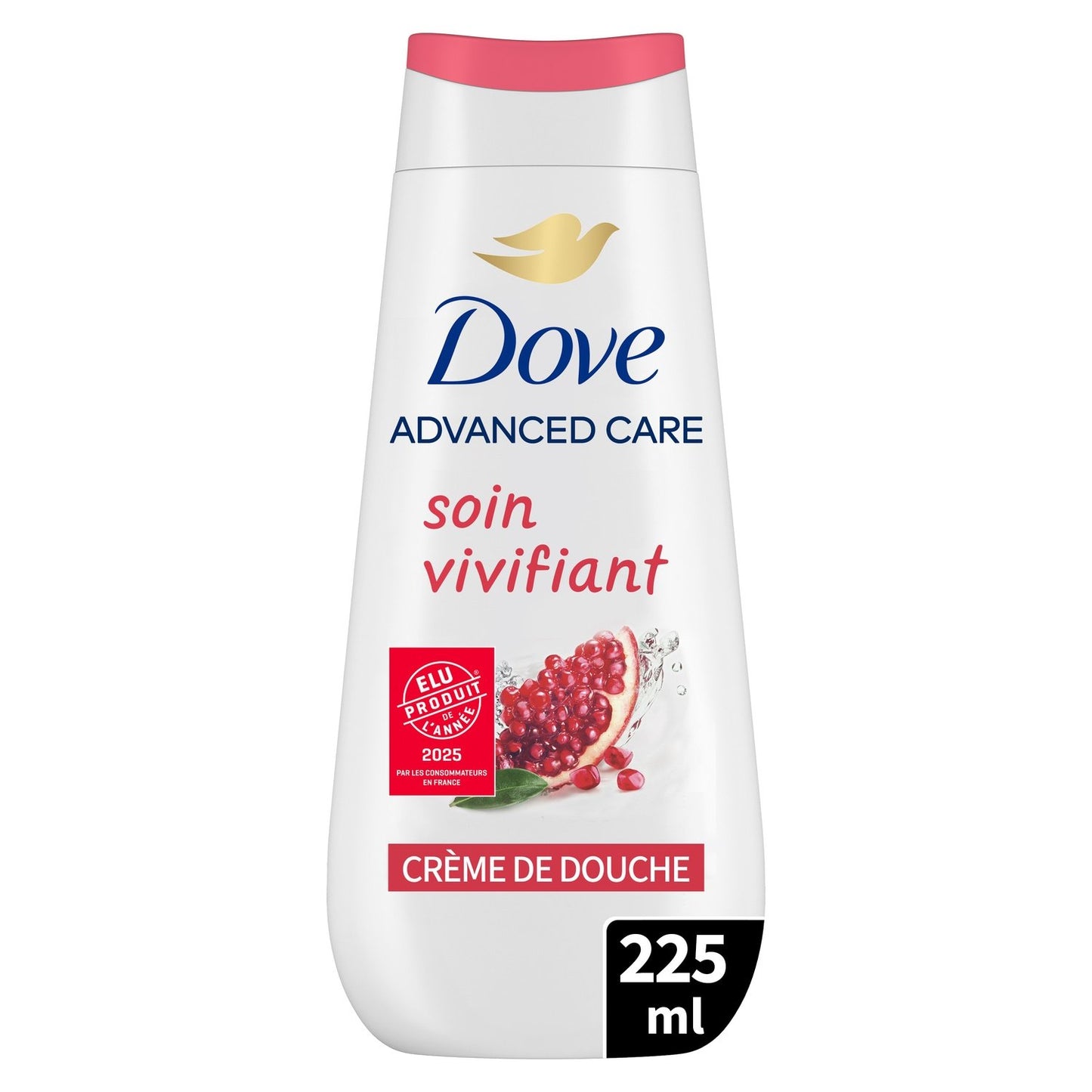 Crème Douche Soin Vivifiant Grenade et Hibiscus DOVE le flacon de 225mL