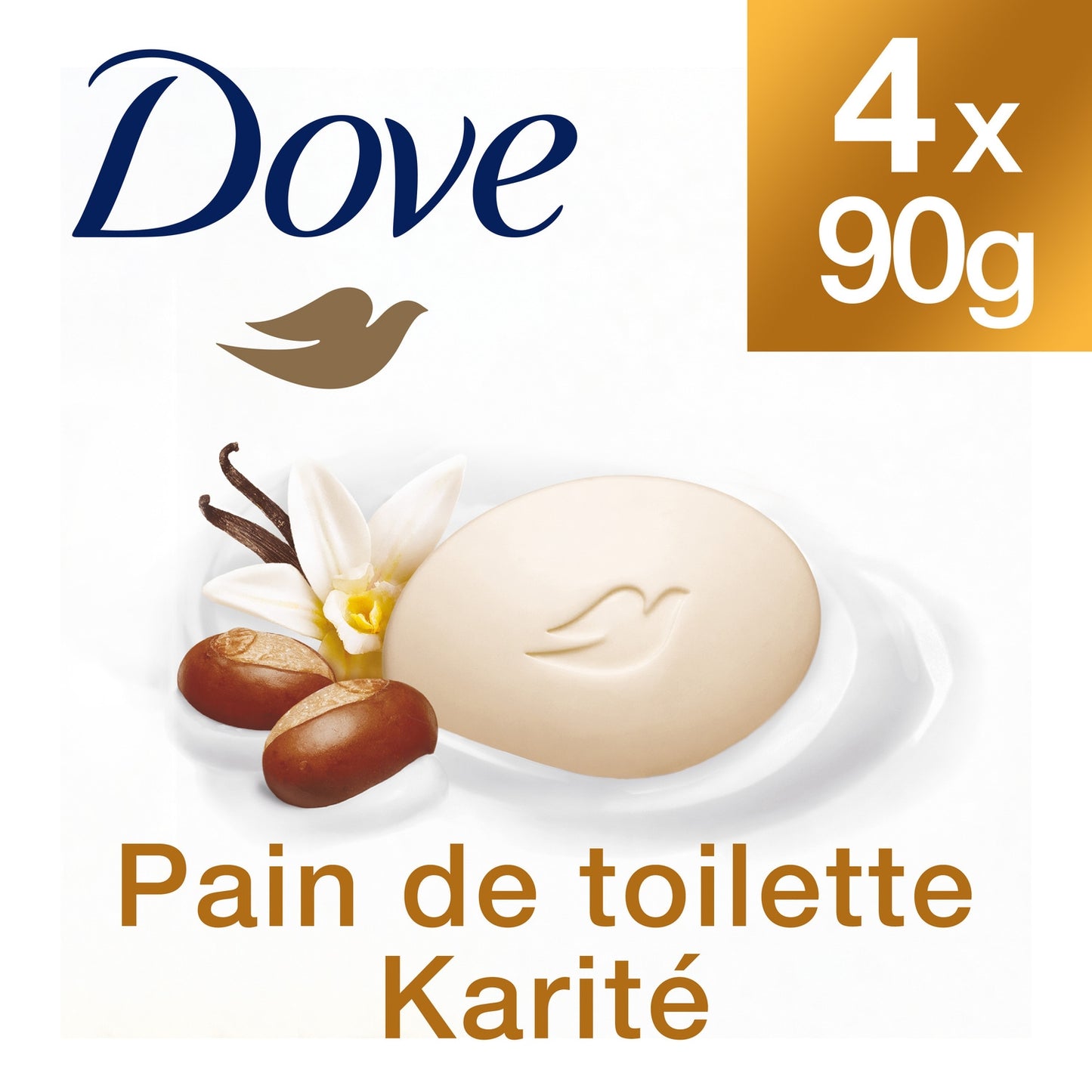 Savon Solide Pampering au Beurre de Karité et à la Vanille DOVE 