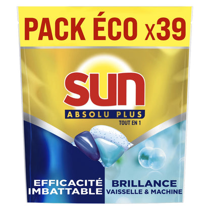 SUN Absolu Plus All in 1 Aktiv-Bicarbonat-Geschirrspülerkapseln