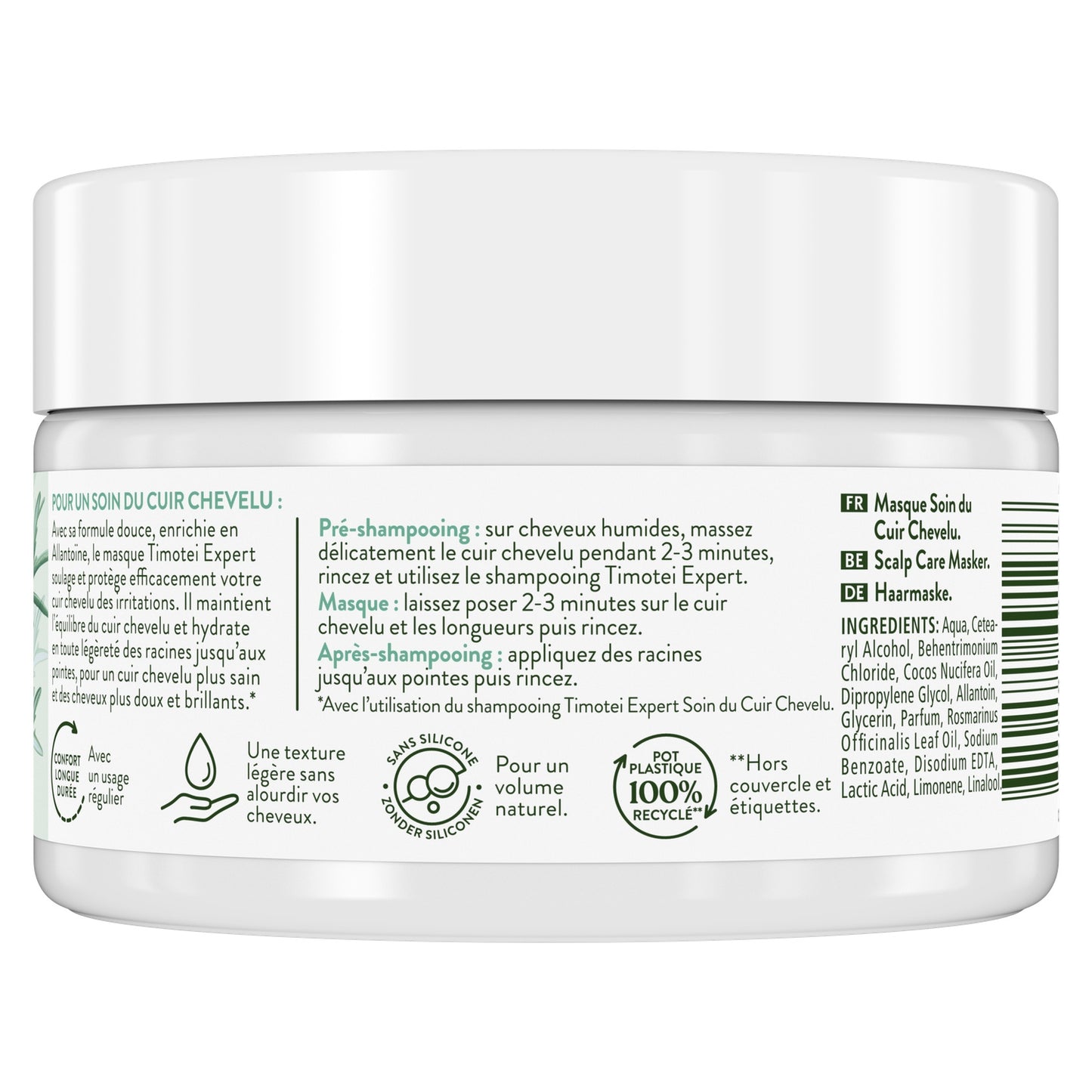 Sensitive Scalp Mask 3in1 Rosemary Allantoin TIMOTEI