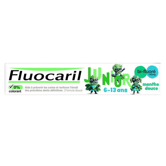 Dentifrice Enfant 6-12 Ans Anti-Caries Email Fort Menthe Douce FLUOCARIL le tube de 75mL