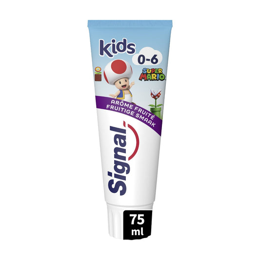 Dentifrice Enfant 0-6 Ans Fruité Super Mario SIGNAL le tubes de 75mL