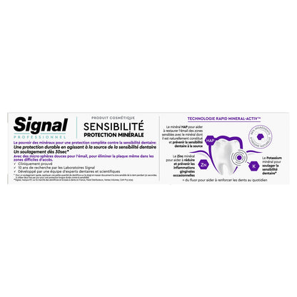 Dentifrice Sensibilité Protection Minérale Interdentaire SIGNAL