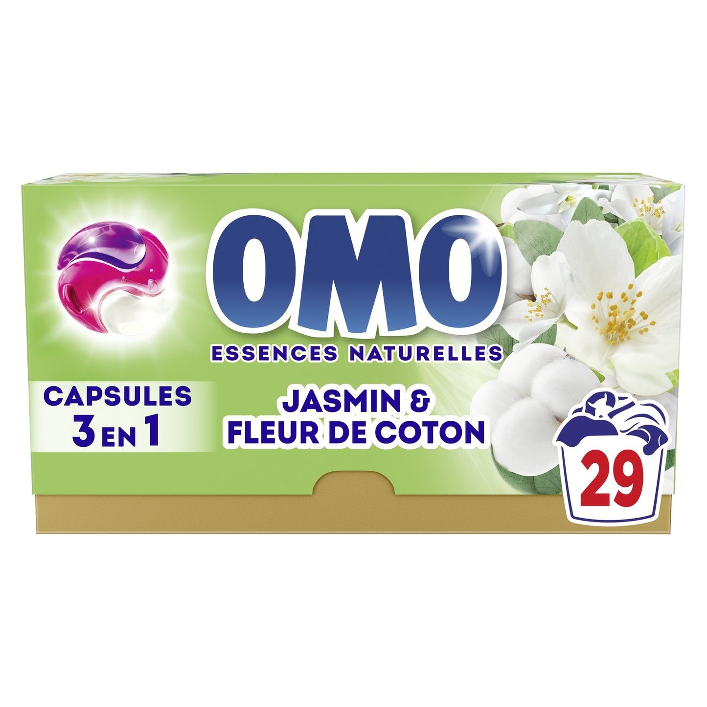 OMO Jasmine and Cotton Flower Laundry Detergent Capsules