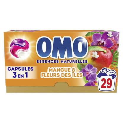 3-in-1 Laundry Capsules Mango Flowers of the OMO Islands