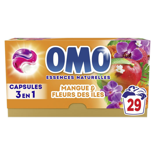 3-in-1 Laundry Capsules Mango Flowers of the OMO Islands