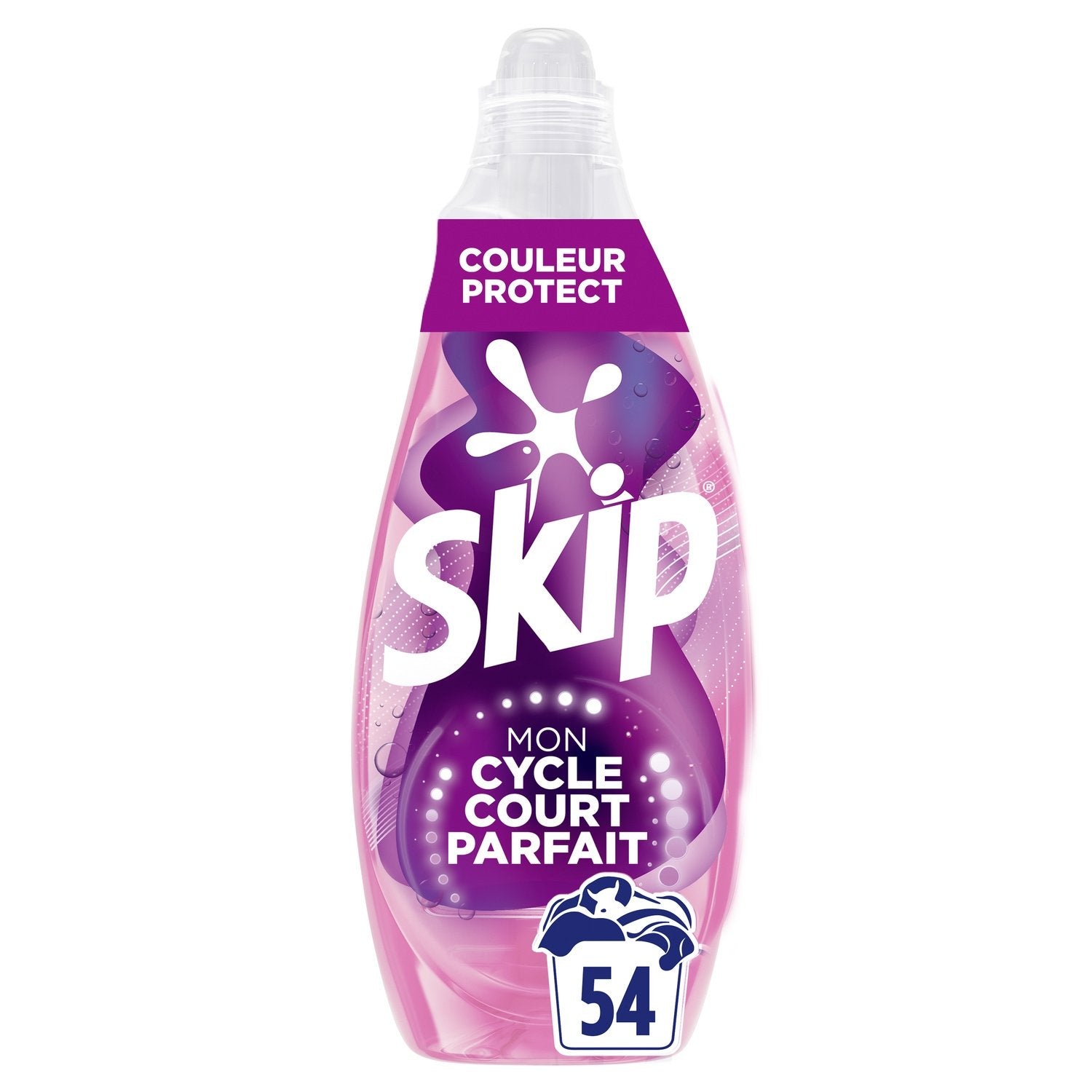Lessive Liquide Cycle Court Couleur Protect SKIP le bidon de 2.16L