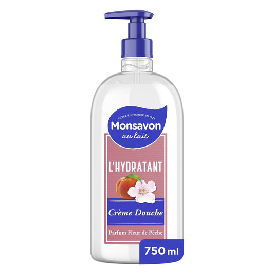 Crème Douche Hydratant Fleur de Pêche MONSAVON le flacon de 750mL