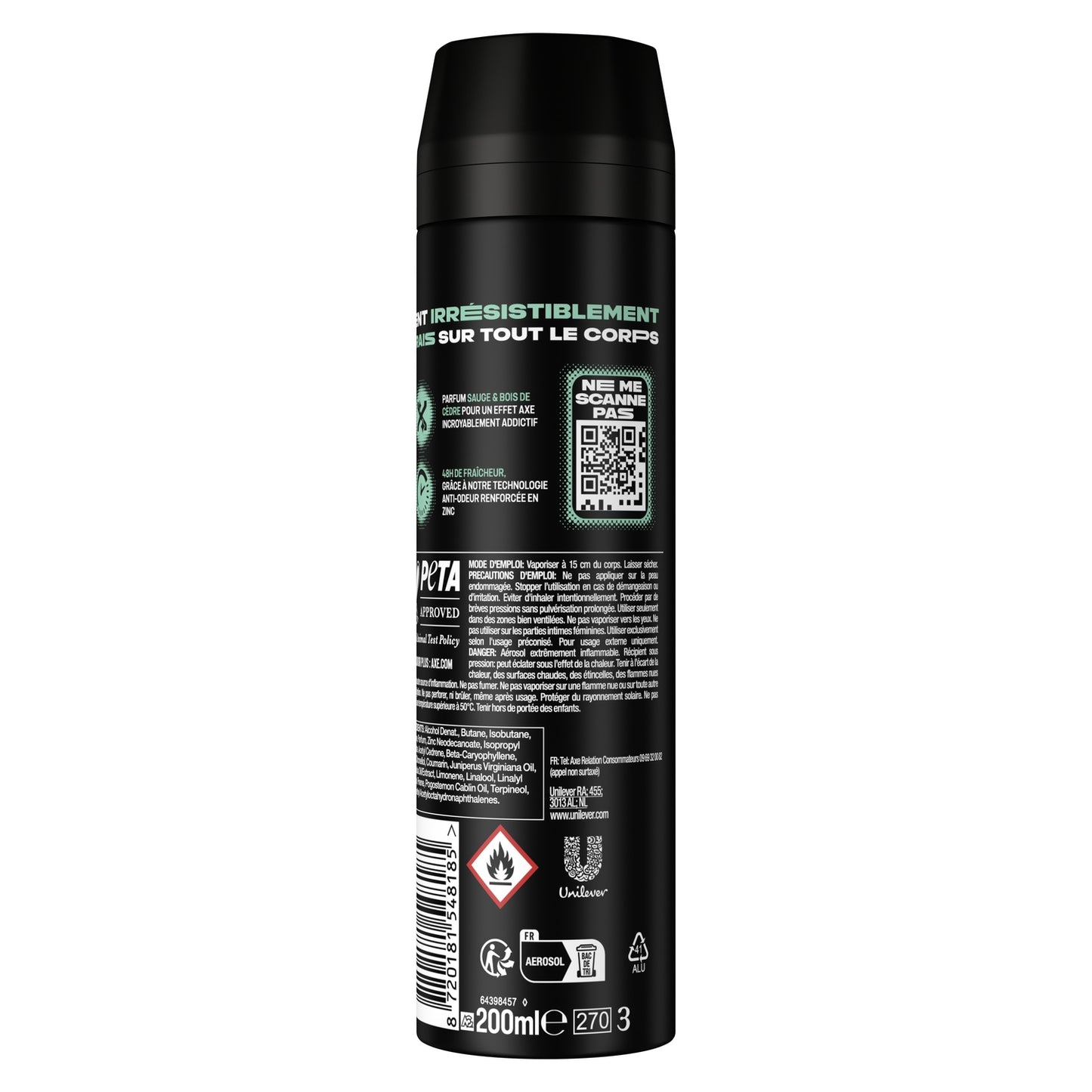 Déodorant spray Homme Fraîcheur 48h Apollo AXE 