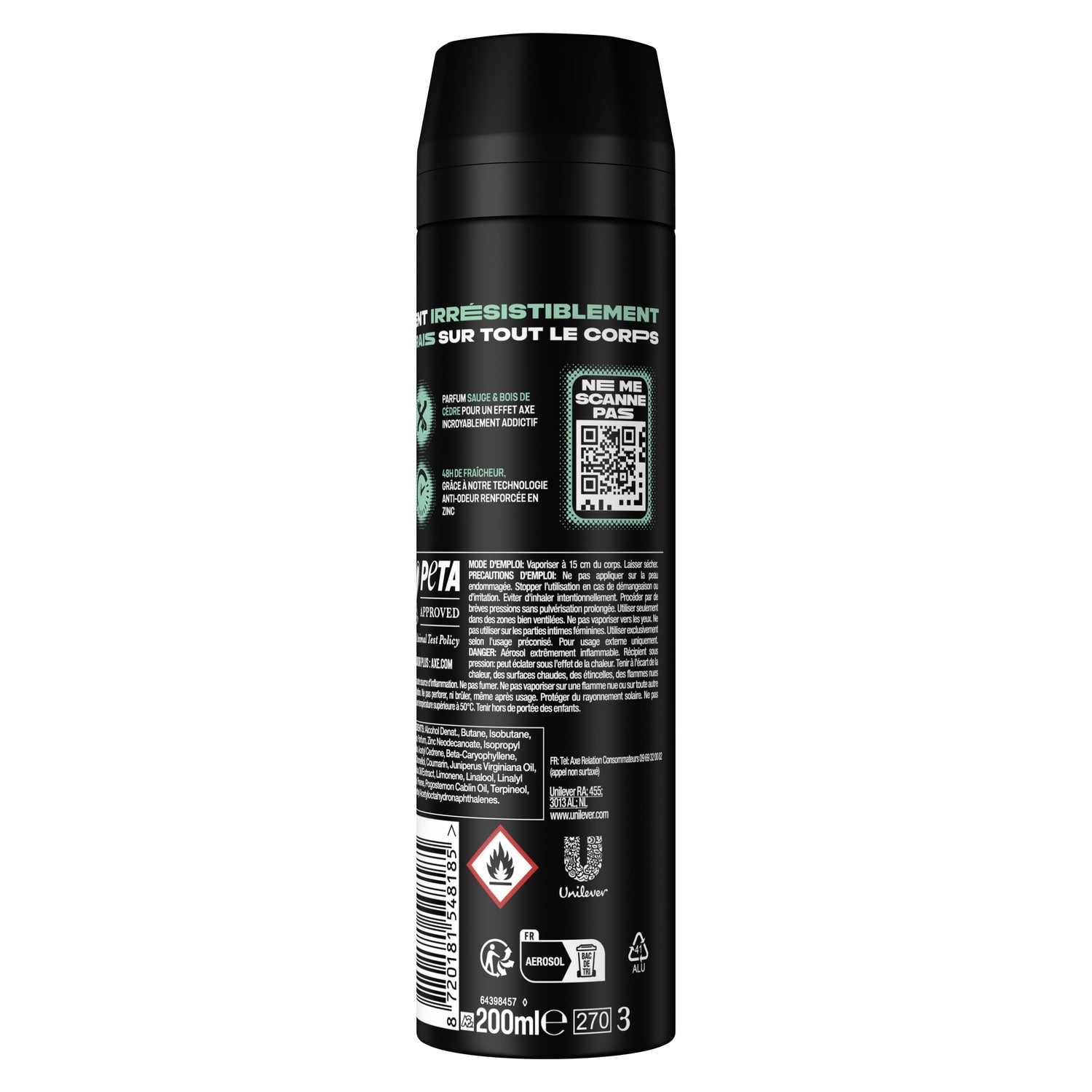 Déodorant spray Homme Fraîcheur 48h Apollo AXE 