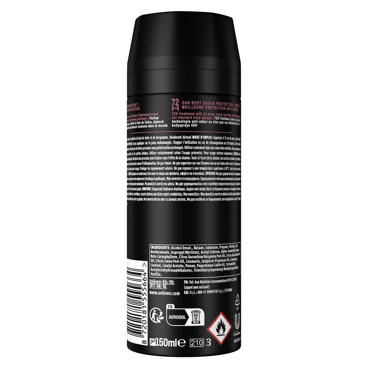 Déodorant spray Homme 72h Cocoa Velvet AXE 