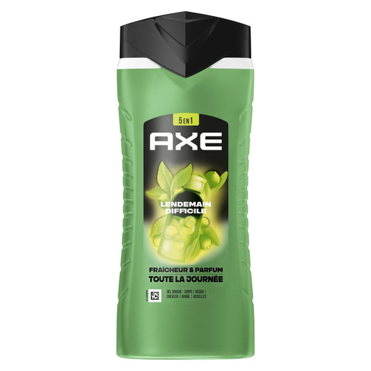 Gel Douche Homme Corps Cheveux Fraîcheur Parfum 24h Lendemain Difficile AXE le flacon de 400mL