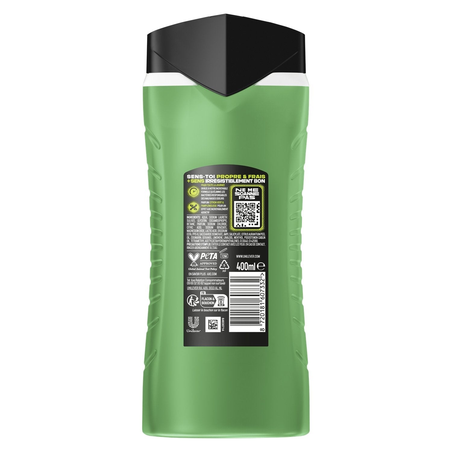 Men's Body and Hair Shower Gel, Fresh Scent, 24-Hour Fragrance