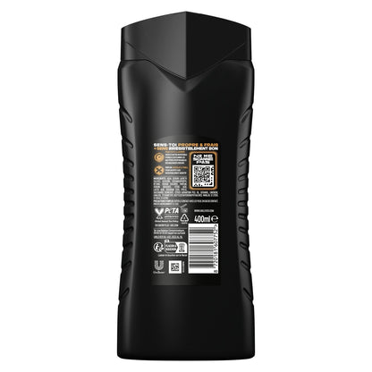 Gel Douche Homme Corps Cheveux Visage 5-En-1 Fraîcheur Parfum Chocolat Tonka Dark Temptation AXE