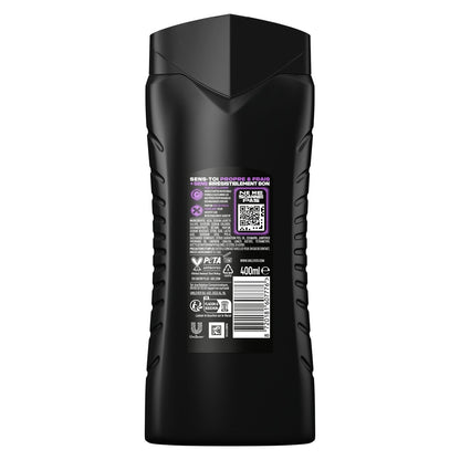 Gel Douche Homme Corps Visage Cheveux Fraîcheur Parfum Noix de Coco et Poivre Noir Provocation 5 en 1 AXE