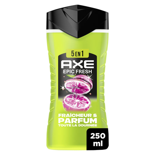 AXE Epic Fresh 5-in-1 Citrus 24h Freshness and Fragrance Men's Body Shower Gel