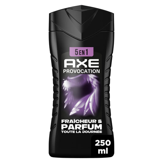 Shower Gel for Men, Body, Hair, Face, Freshness, Coconut and Black Pepper Scent, Provocation AXE