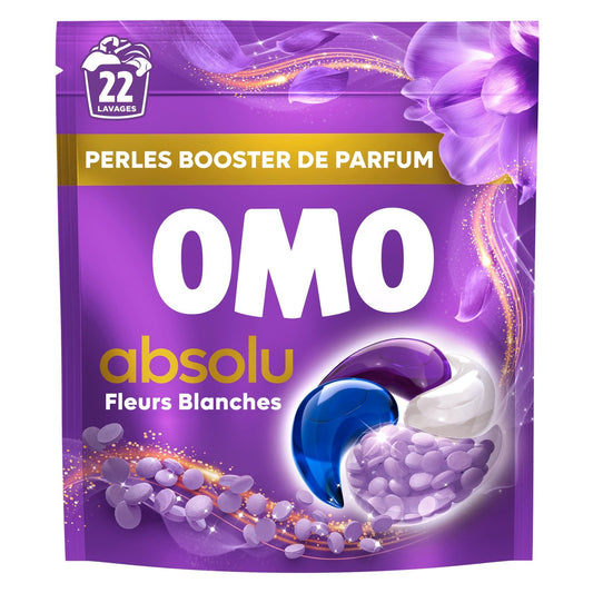 OMO Absolu White Flowers Cedarwood Laundry Detergent Capsules