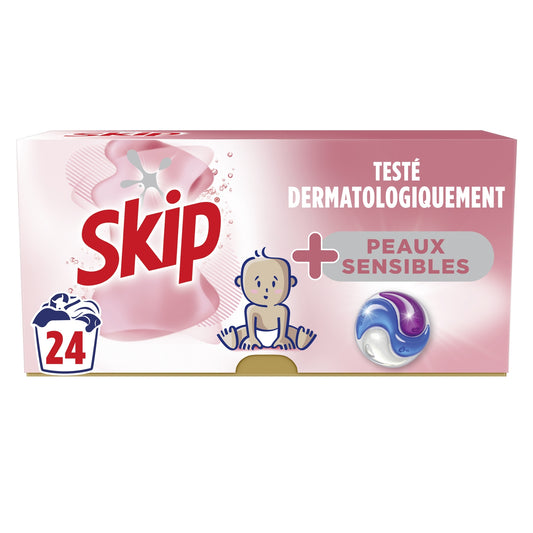 SKIP All-in-1 Sensitive Skin Laundry Detergent Capsules