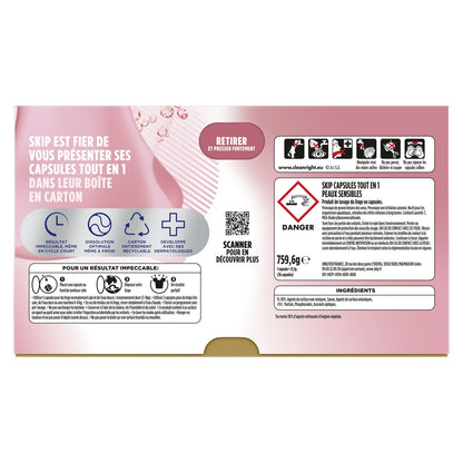 SKIP All-in-1 Sensitive Skin Laundry Detergent Capsules