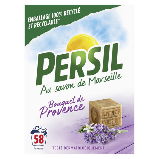 Lessive en Poudre Bouquet de Provence PERSIL la boite de 58 lavages