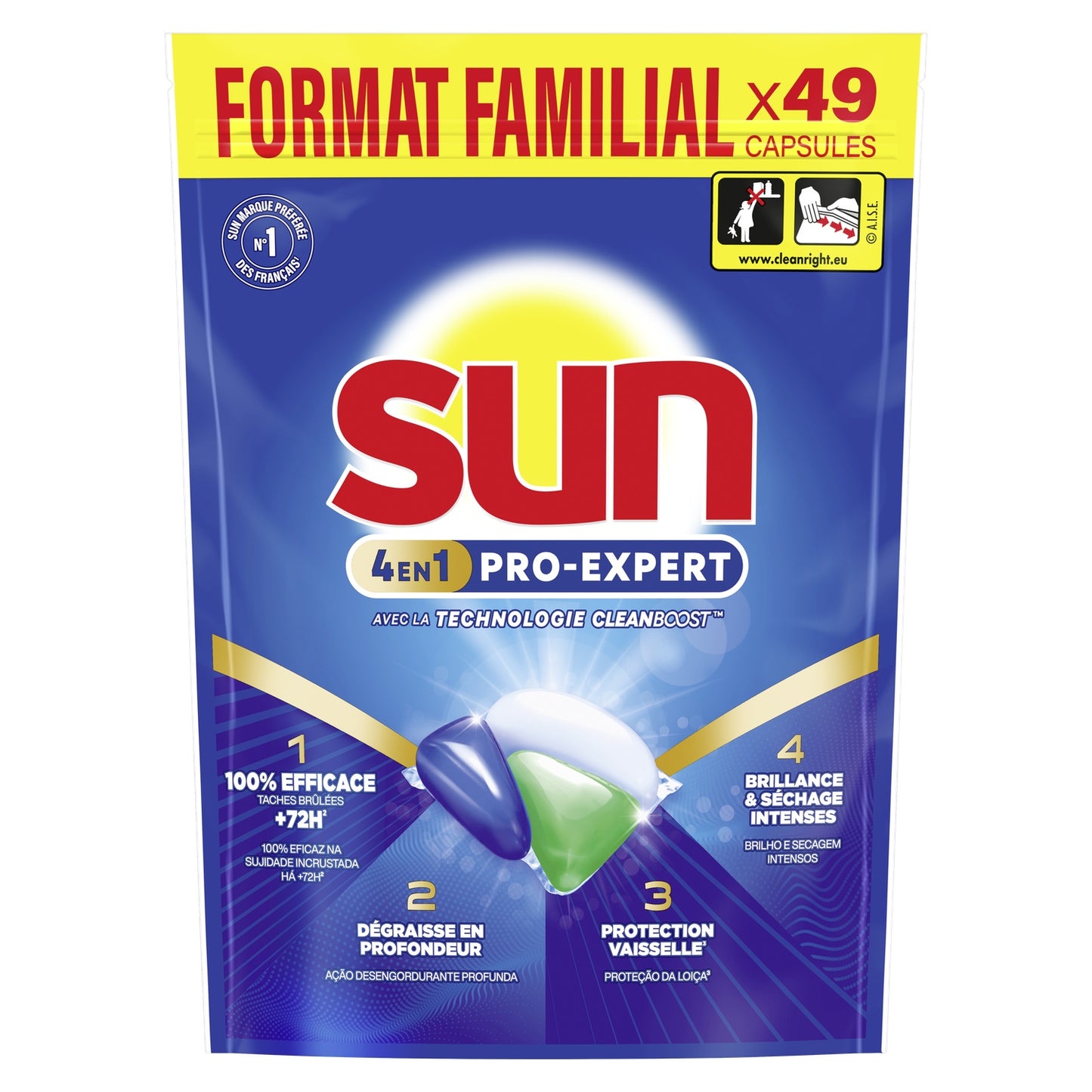 SUN Pro-Expert 3-in-1 Dishwasher Capsule