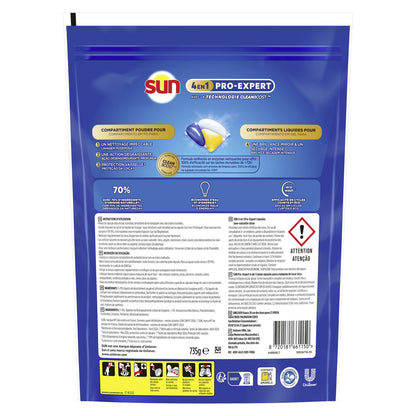 Capsule Lave-Vaisselle 4 en 1 Pro-Expert Citron SUN