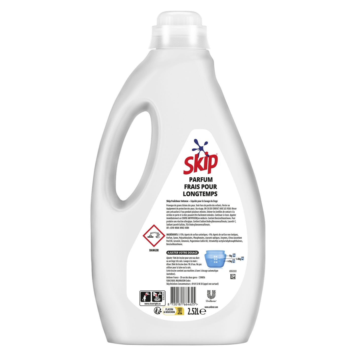 Lessive liquide Fraîcheur intense SKIP 