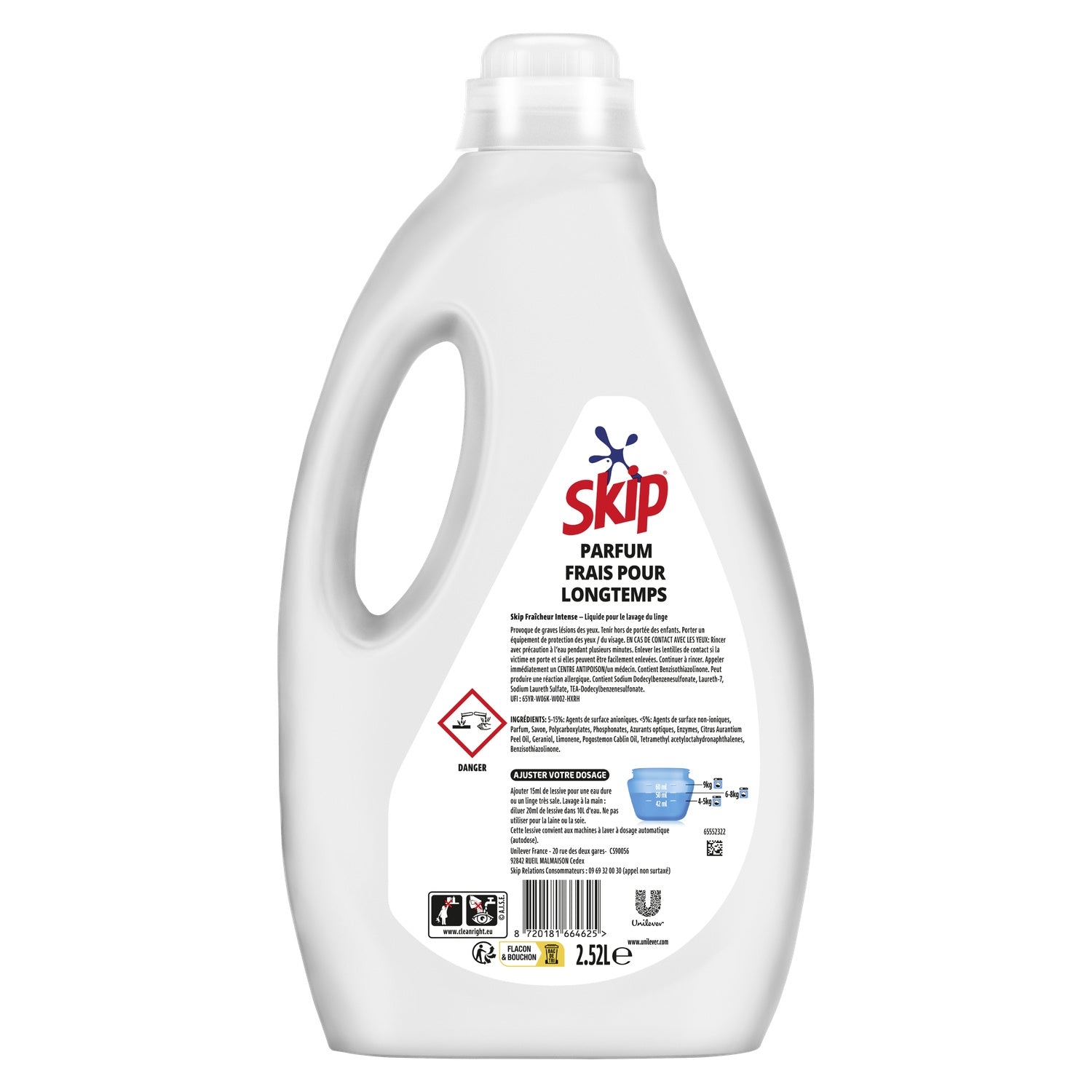 Lessive liquide Fraîcheur intense SKIP 