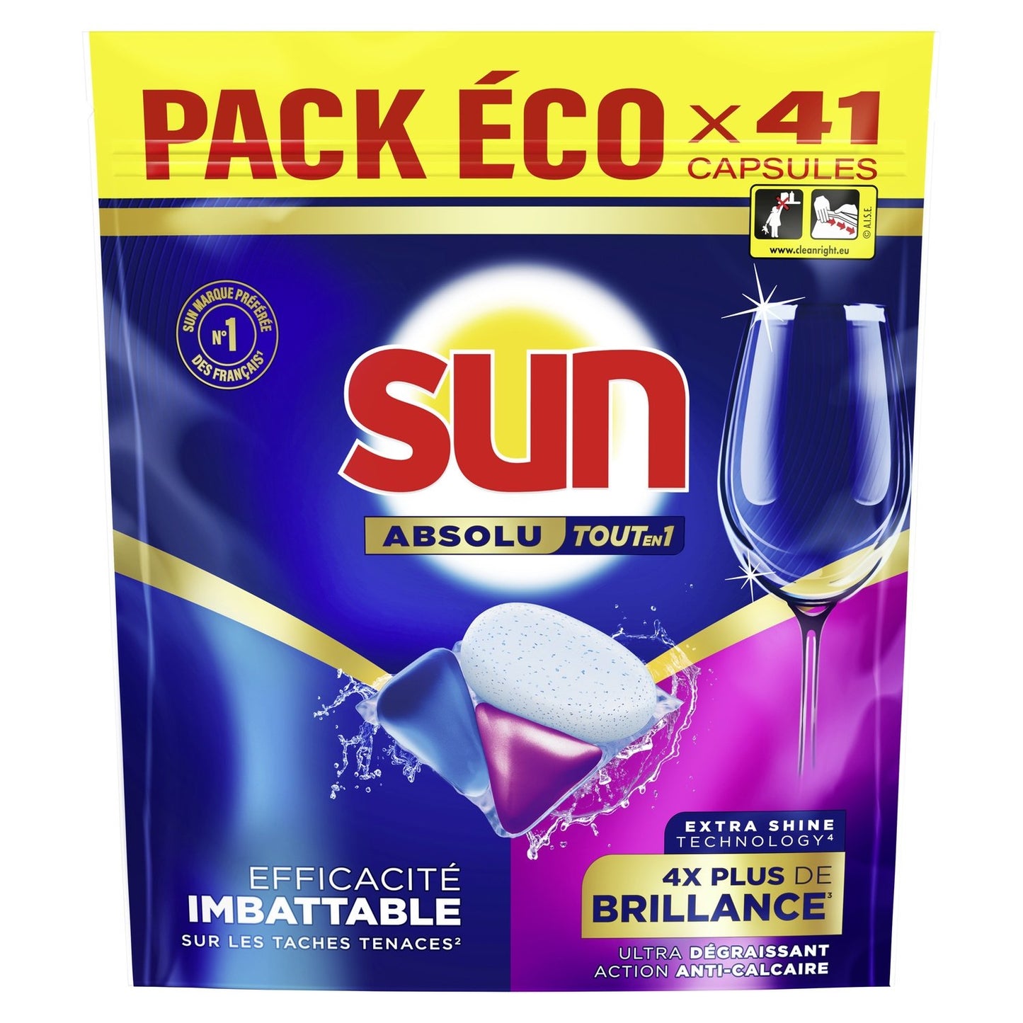 SUN Absolute All-In-1 Dishwasher Capsules