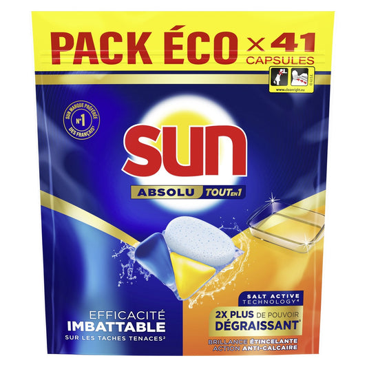 SUN Absolute All in 1 Degreaser Dishwasher Capsule
