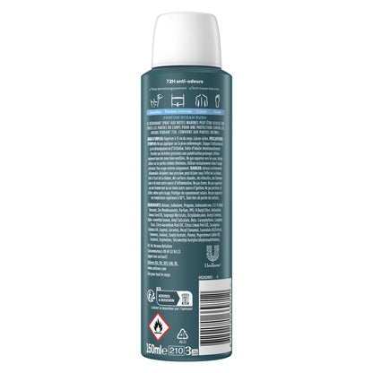Déodorant Homme Pour tout le Corps 72h Ocean Rush REXONA MEN 
