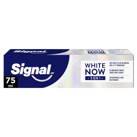 Dentifrice White Now 3-En-1 SIGNAL le tube de 75mL