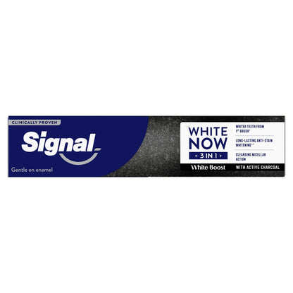 SIGNAL 3-in-1 White Boost Aktivkohle-Zahnpasta