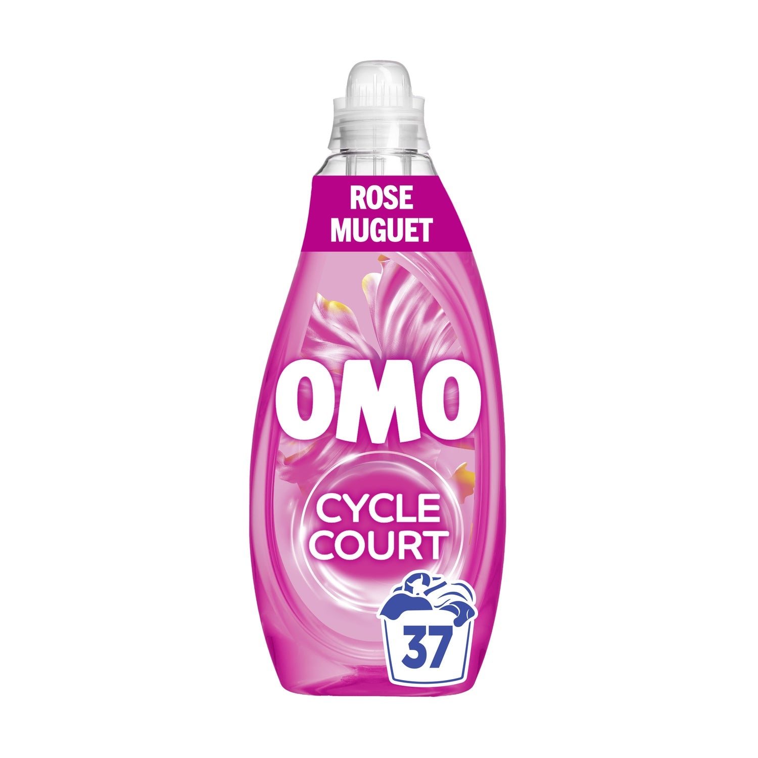Lessive Liquide Cycle Court Mélodie Florale Muguet Rose OMO 