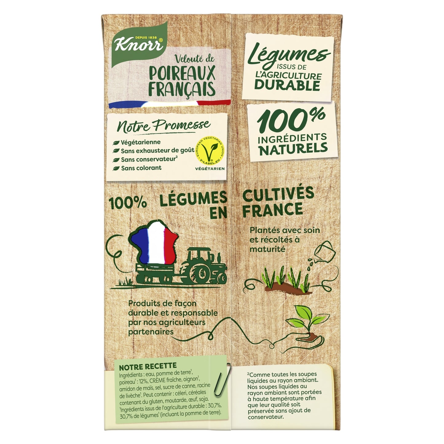 Soupe Velouté Poireaux, Pomme de Terre, Crème Fraîche KNORR