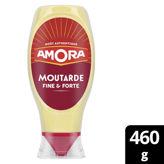 Moutarde Fine et Forte AMORA le flacon de 460g