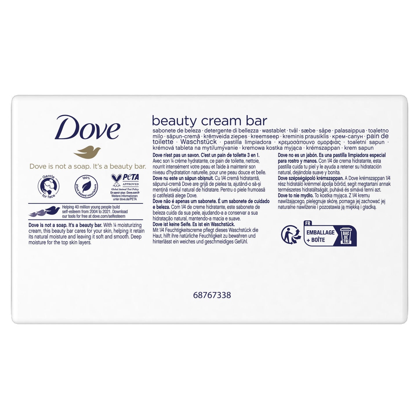 DOVE Beauty Cream Bar Moisturizing Hand Soap