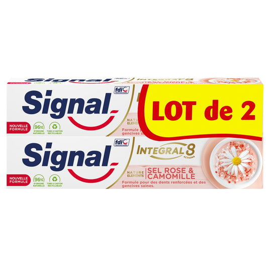 Integral Zahnpasta 8 natürliche Elemente Rosa Salz Kamille SIGNAL