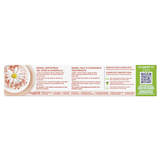 Integral Zahnpasta 8 natürliche Elemente Rosa Salz Kamille SIGNAL