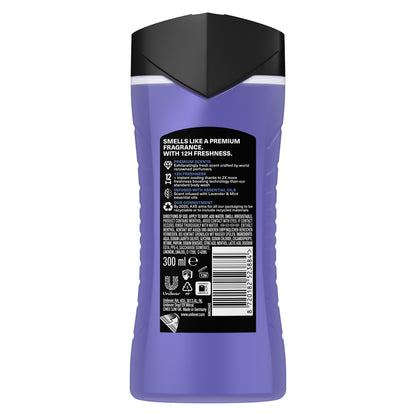 AXE Men's Shower Gel Amber &amp; Mint Scent Blue Lavender