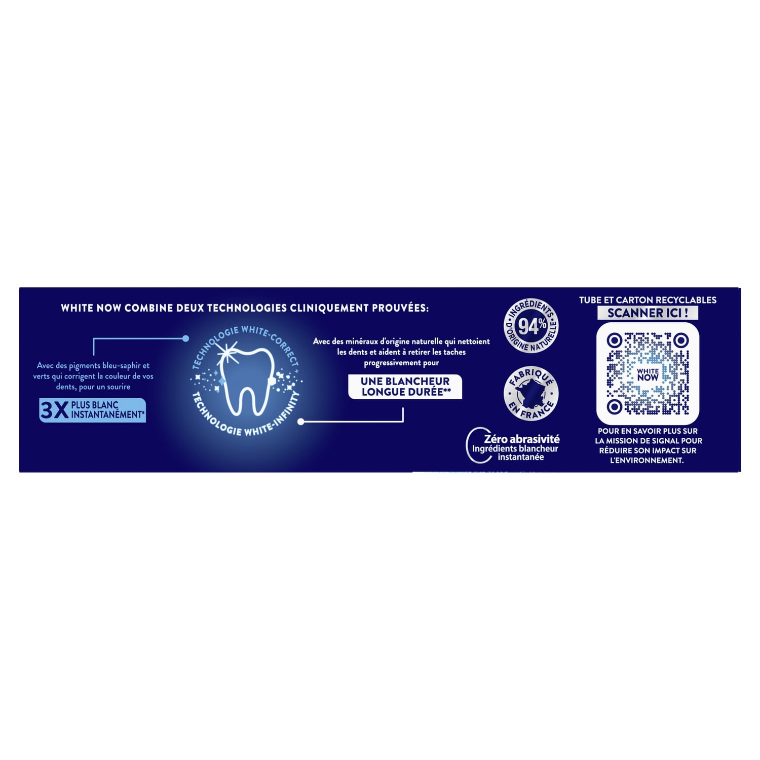 Dentifrice Blancheur Longue Durée White Now SIGNAL 