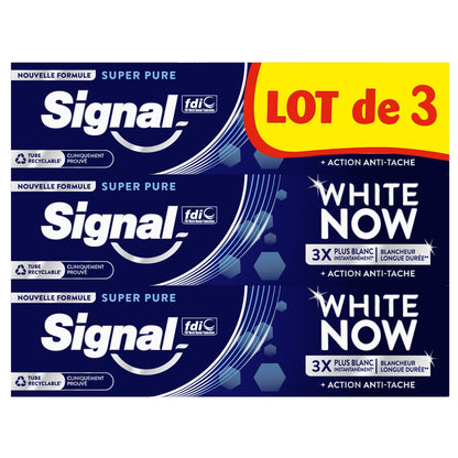 Dentifrice White Now 3x Plus Blanc Longue Durée Et Action Anti-tache SIGNAL 