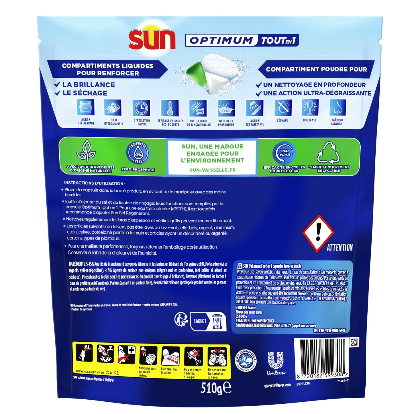 SUN Optimum All in 1 Geschirrspültabs mit Zitronenduft