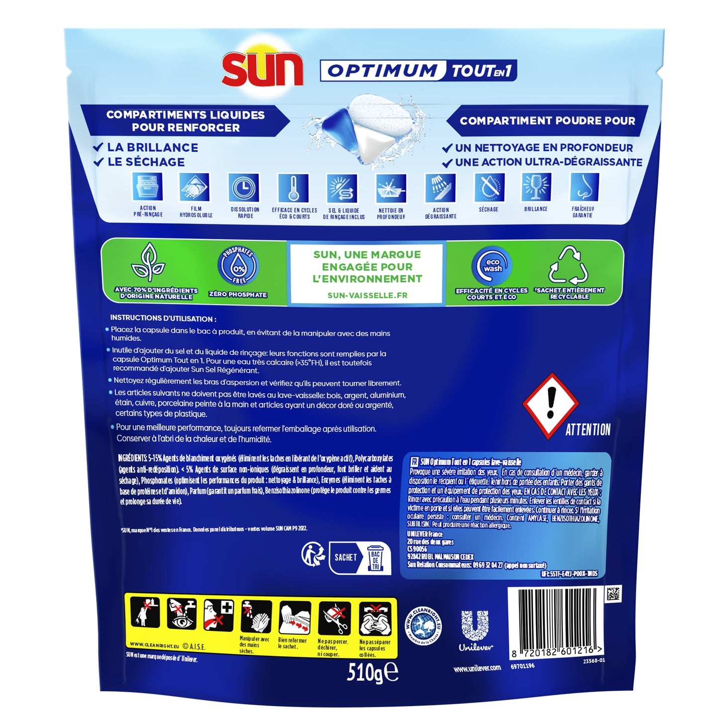 Optimum All in 1 SUN Dishwasher Tablets