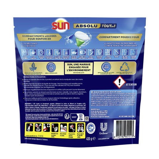 Tablette Lave-Vaisselle Tout en 1 Absolu SUN