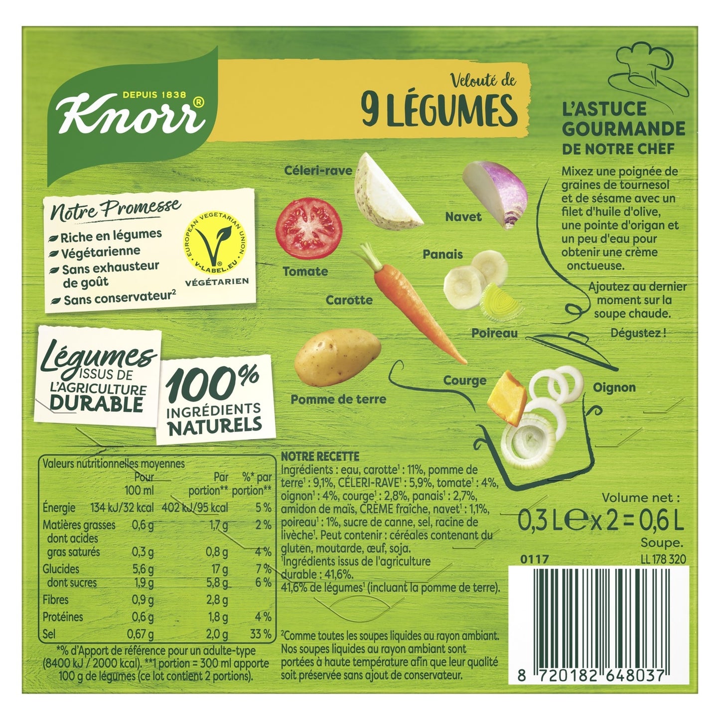 Soupe Velouté 9 Légumes KNORR